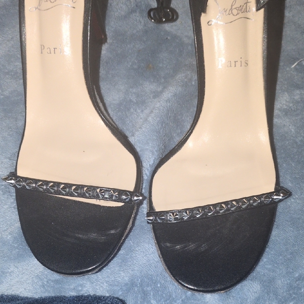 Christian Louboutin Black and Red Heels - Picture 4 of 4